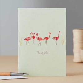 Flamingos Thank You Card