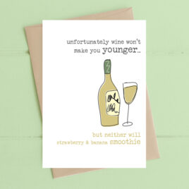 Wine & Aging Birthday Card