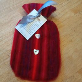 Red Lines Hot Water Bottle