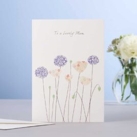 Poppies & Alliums Card