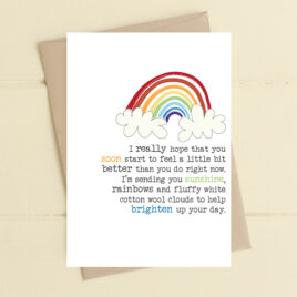 Rainbows & Cotton Wool Card