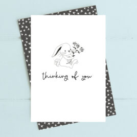 Thinking Of You Bunny Card