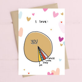 I Love You & Pie Card