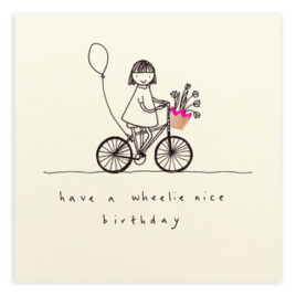 Wheelie Birthday Card