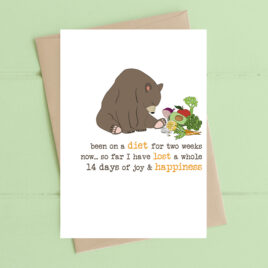Diet & Happiness Card