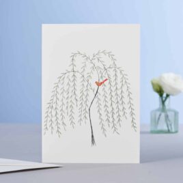 Weeping Willow Tree Blank Card